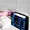 Search for navy and gold gift bags Script