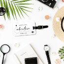 Search for adventure begins luggage tags Minimalist