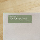 Search for family last name return address labels Modern
