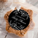 Search for black and white flower stickers Baby shower