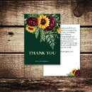 Search for sunflower wedding thank you cards Floral