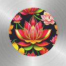Search for stained glass flower stickers Red
