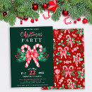 Search for secret santa party invitations Candy cane