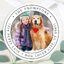 Search for black and white dog return address labels Modern
