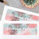 Search for paint brush return address labels Watercolor