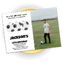 Search for black and white soccer invitations For kids