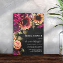 Search for dark yellow invitations Sunflowers