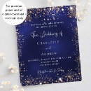 Search for gold glitter wedding invitations Navy blue