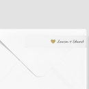 Search for gold heart return address labels Modern