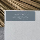 Search for gray blue return address labels For her