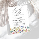 Search for colourful baby shower invitations Wildflowers