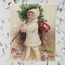 Search for vintage children puzzles Victorian christmas
