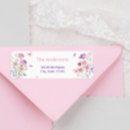 Search for pink butterfly return address labels Pretty
