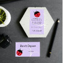 Search for ladybug business cards Whimsical