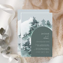 Search for adventure wedding invitations Pine trees