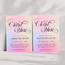 Search for bride bridal shower invitations Pink