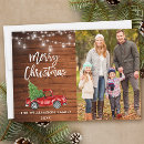 Search for truck christmas cards Watercolor vintage red truck