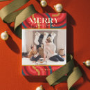 Search for geometric christmas cards Red