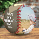 Search for vintage baseballs New dad