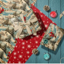 Search for ski christmas wrapping paper Vintage