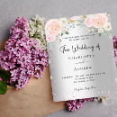 Search for blush and silver wedding invitations Flowers