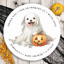 Search for cute halloween dog stickers Ghost