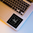 Search for traditional monogram stickers Black and white