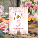 Search for quinceanera table cards Watercolor