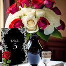 Search for red lace table cards Couple