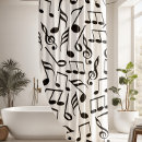 Search for black white music note shower curtains Stylish