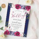 Search for royal blue and pink wedding invitations Geometric