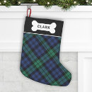 Search for green plaid christmas stockings Blue
