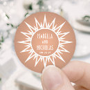 Search for copper wedding stickers Modern