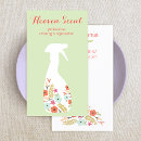 Search for cleaning service business cards Housekeeper