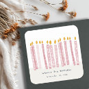 Search for orange candle stickers Watercolor