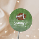 Search for football birthday party stickers First year down