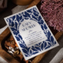 Search for navy blue floral baby shower invitations Elegant