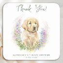 Search for golden retriever thank you stickers Watercolor