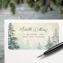 Search for forest trees return address labels Rustic