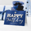 Search for blue and silver birthday cards Elegant
