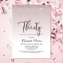 Search for glamour 30th birthday invitations Chic