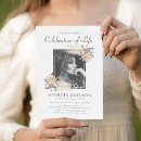 Search for memorial tribute invitations In loving memory
