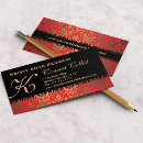 Search for black red gold business cards Shiny