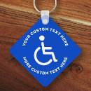Search for disability key rings Handicapped disabled parking symbol