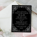 Search for silver wedding invitations Vintage