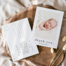 Search for birth announcement thank you postcards Simple