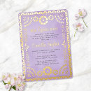 Search for purple gold quinceanera invitations Mis quince años
