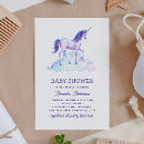 Search for unicorn baby shower invitations Purple