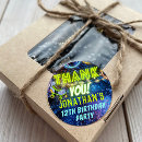 Search for birthday party bag stickers Thank you