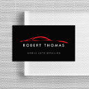 Search for black and red auto business cards Mechanic
